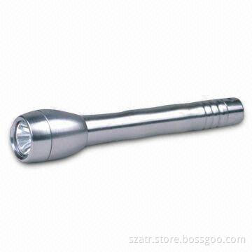 Flashlight with 2D Aluminum Torch, Available in Red and Blue Colors